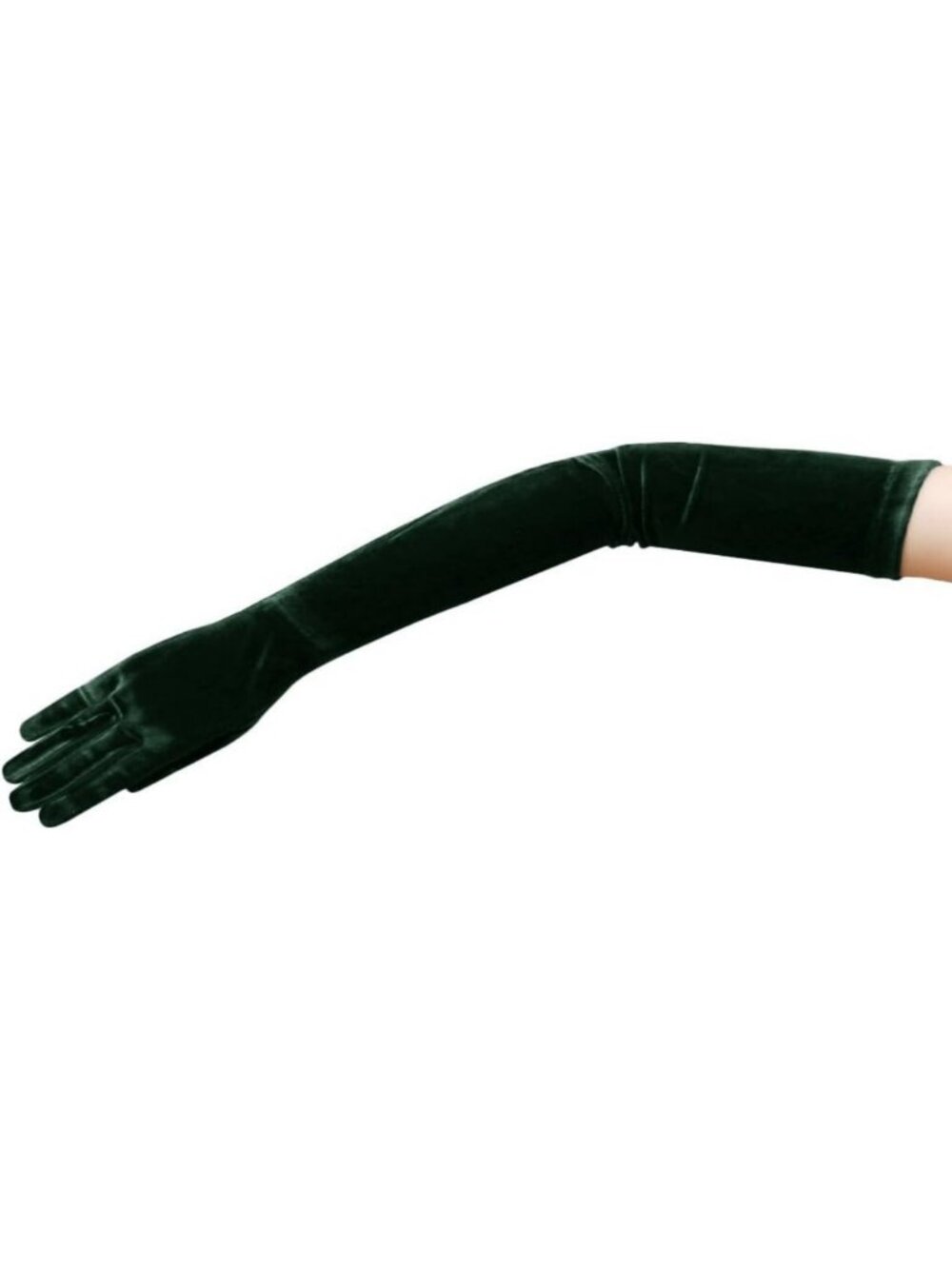 Elegant 23.5" Long Stretch Velvet Opera Gloves for Formal Events & Parties